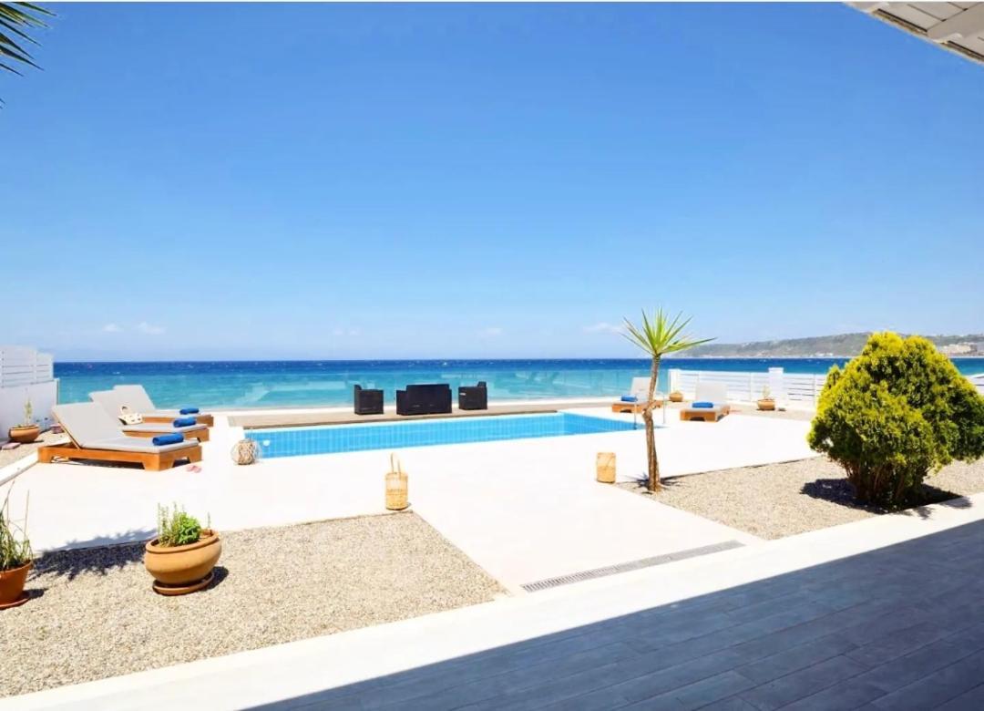 Vaso Beach Front Villa Ялиссос Экстерьер фото
