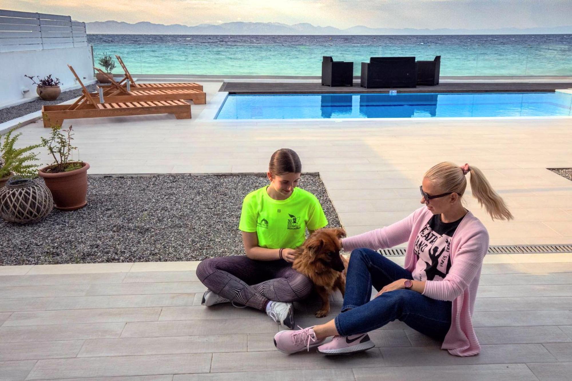 Vaso Beach Front Villa Ялиссос Экстерьер фото