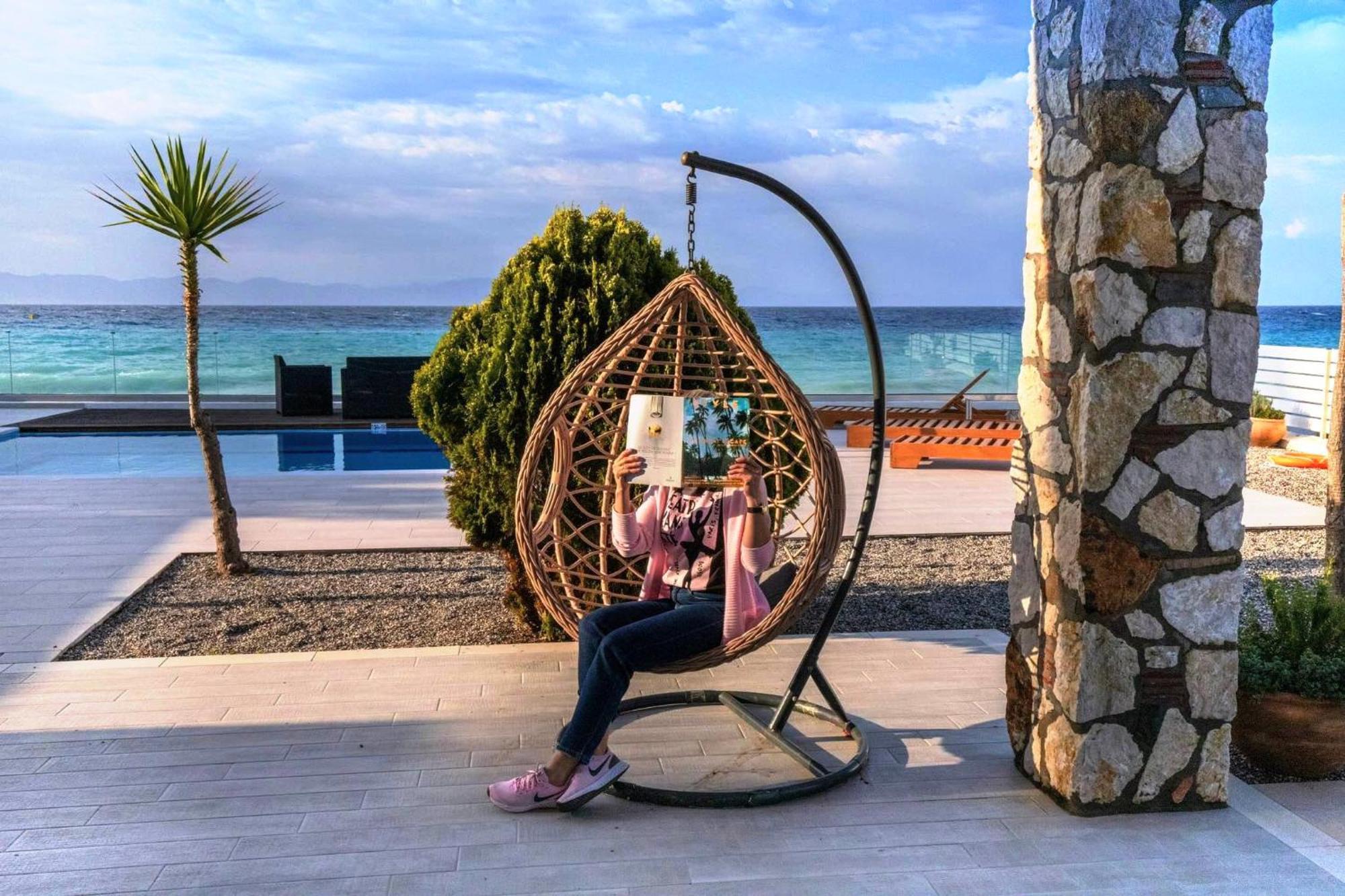 Vaso Beach Front Villa Ялиссос Экстерьер фото